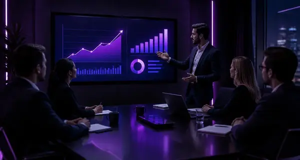 Equipe da Amplix Digital em reunião de estratégia